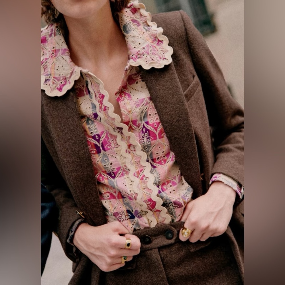 Sezane Pampa shirt size 38/6